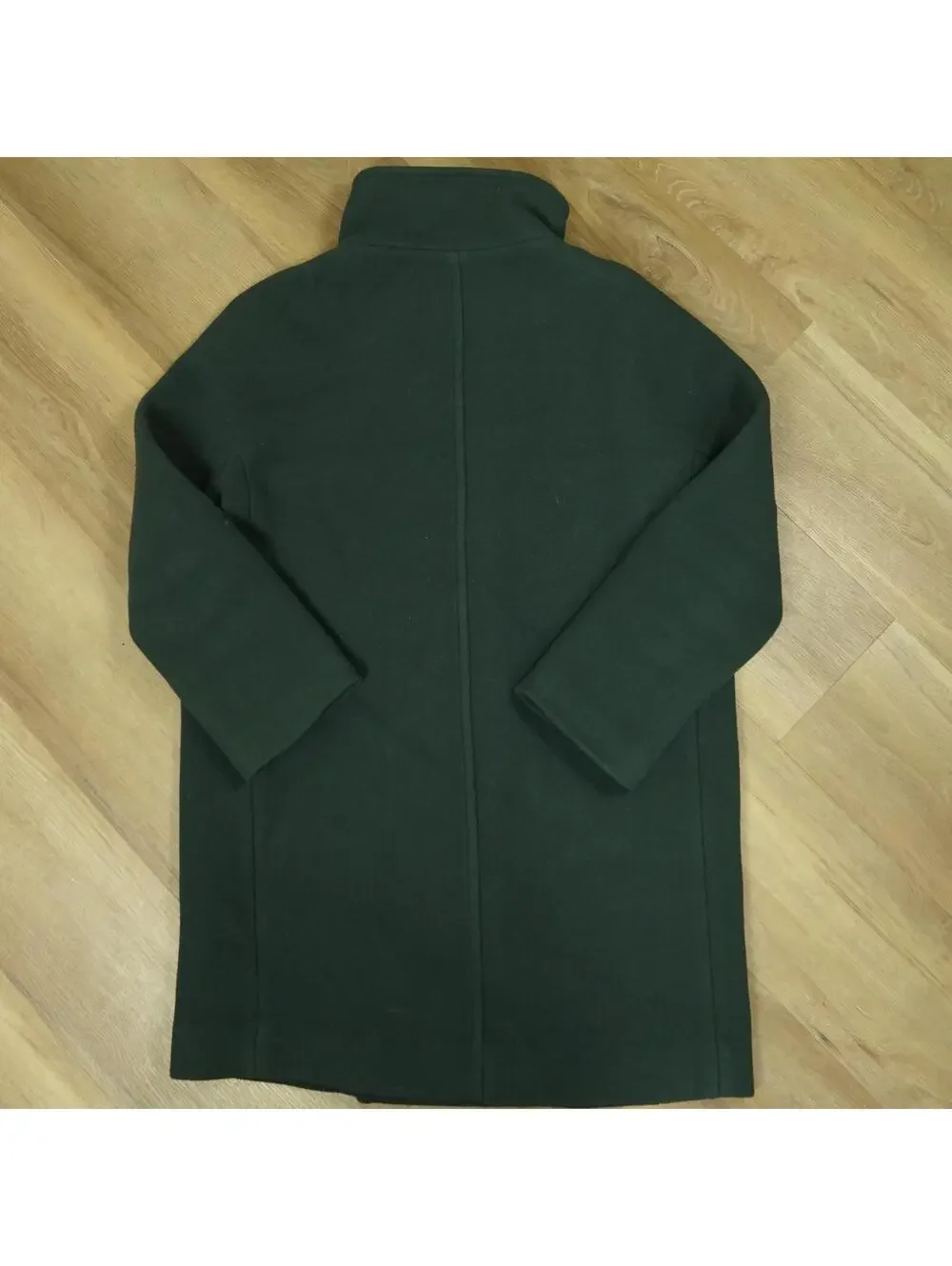 J.CREW Italian Stadium Cloth Wool Trench Coat 6 Dark Moss - Quiet Luxury, posh - Picture 8 of 8